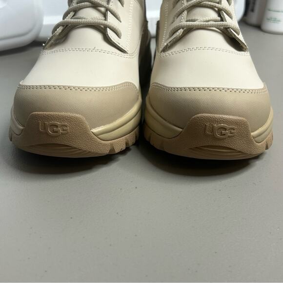 UGG Rubber Boots Yose Fluff V2 Lace Up Winter Boot White Pine Womens Size 10 NEW - Picture 4 of 9